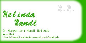 melinda mandl business card